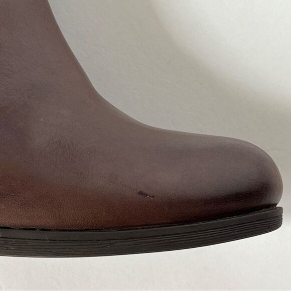 Clarks Artisan Palma Rena Side Zip Brown Western Heeled Ankle Boot Bootie SZ 8.5 - Picture 12 of 12